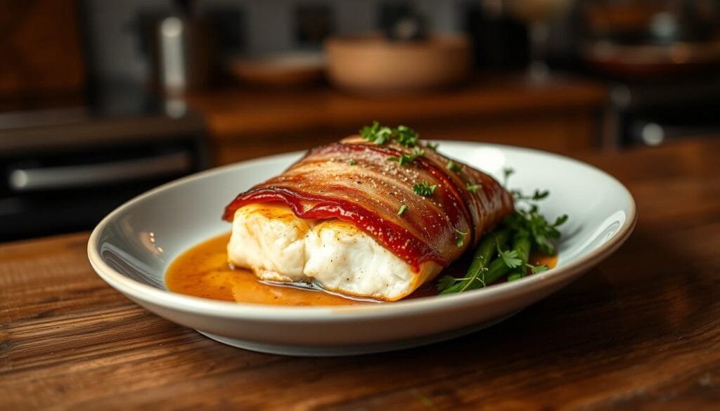 Laga torsk med bacon