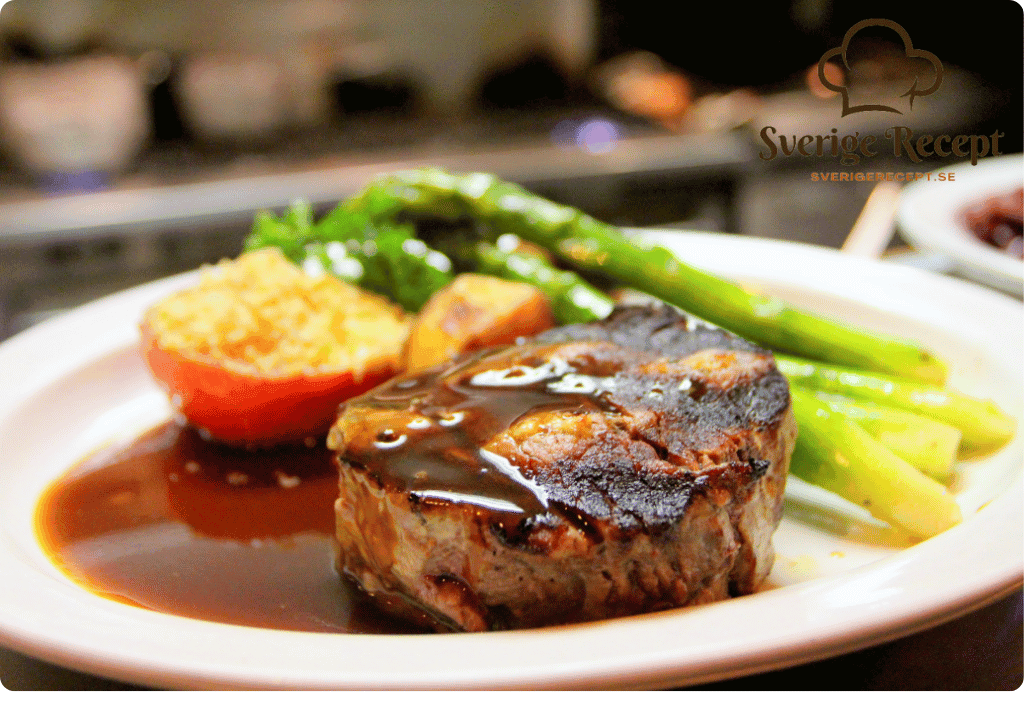 Leaf steak in Hot Asian