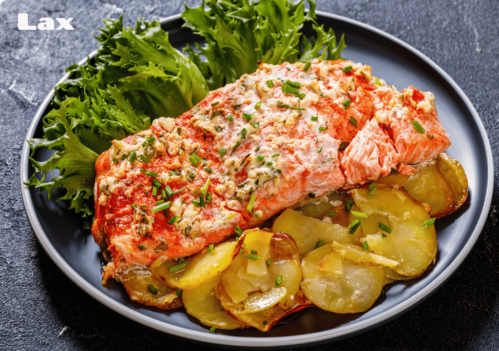 Lax med Gräslökssås
