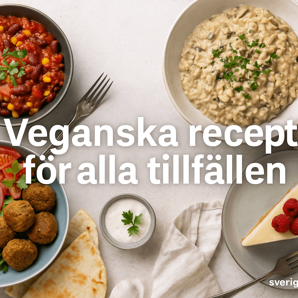 Veganska recept för alla tillfällen