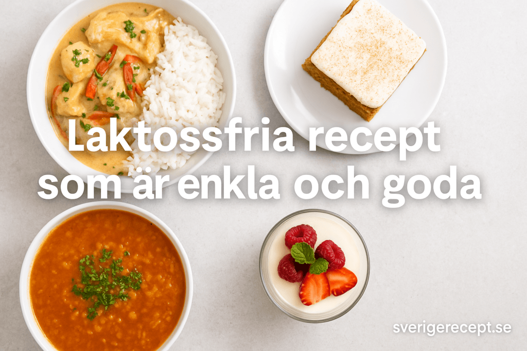 Laktosfria recept som är enkla och goda