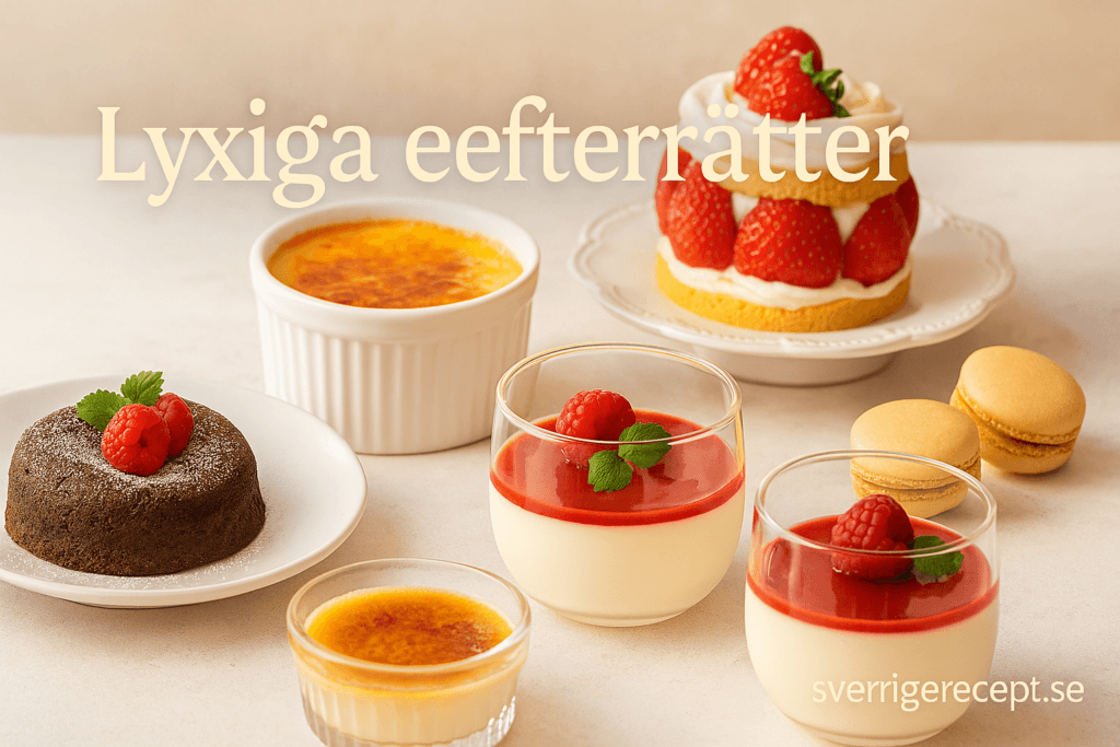 Lyxiga efterrätter som imponerar på gästerna – 10 fantastiska recept