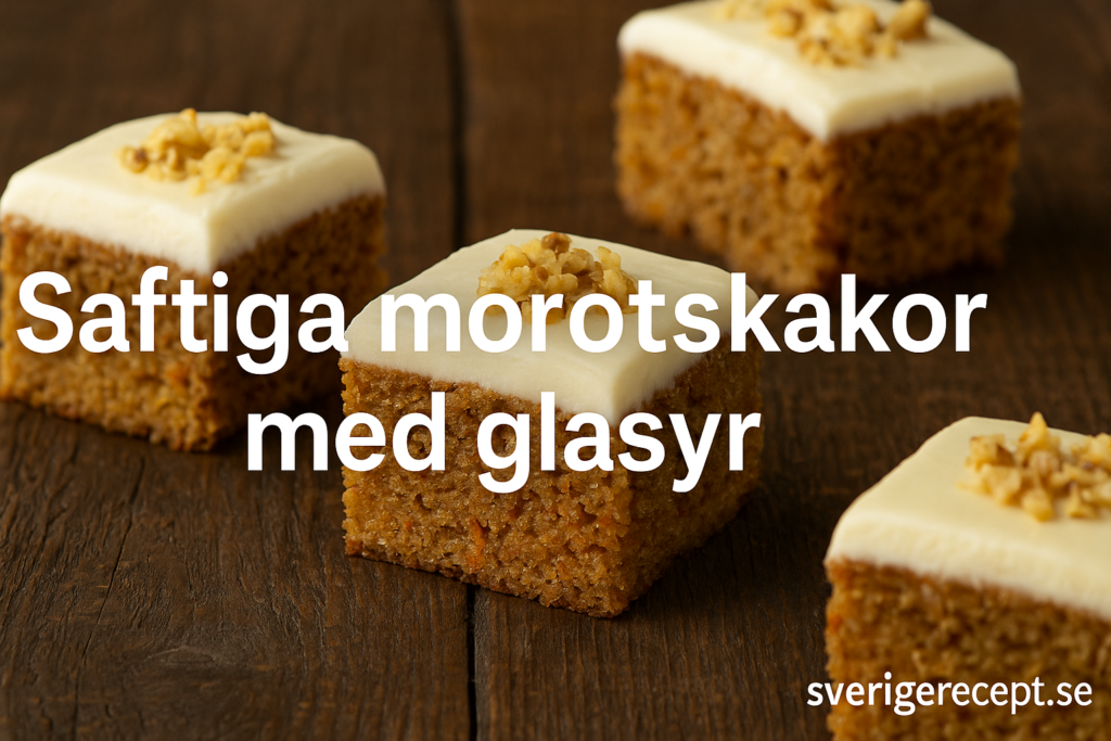 Saftiga morotskakor med glasyr – klassiskt recept och variationer som alltid lyckas