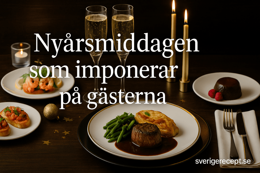 Nyårsmiddagen som imponerar på gästerna – lyxiga recept och menyer
