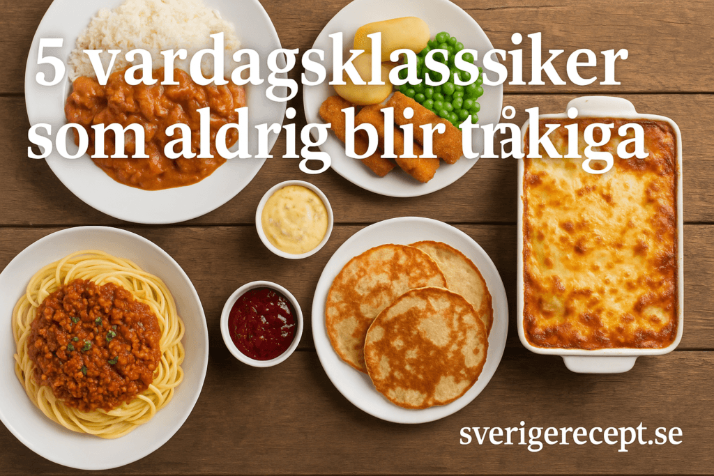 5 vardagsklassiker som aldrig blir trĂ„kiga â tidlösa recept för hela familjen