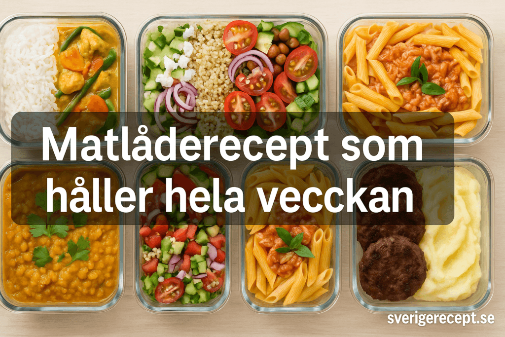 MatlĂ„derecept som hĂ„ller hela veckan â smarta & goda tips