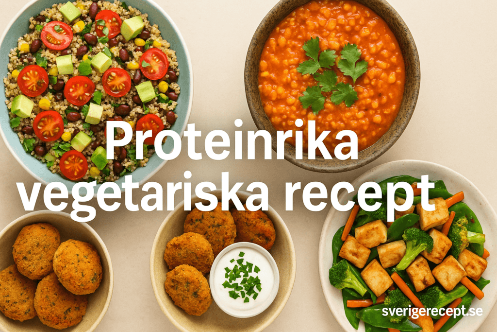 Proteinrika vegetariska recept – nyttiga & mättande idéer för vardagen