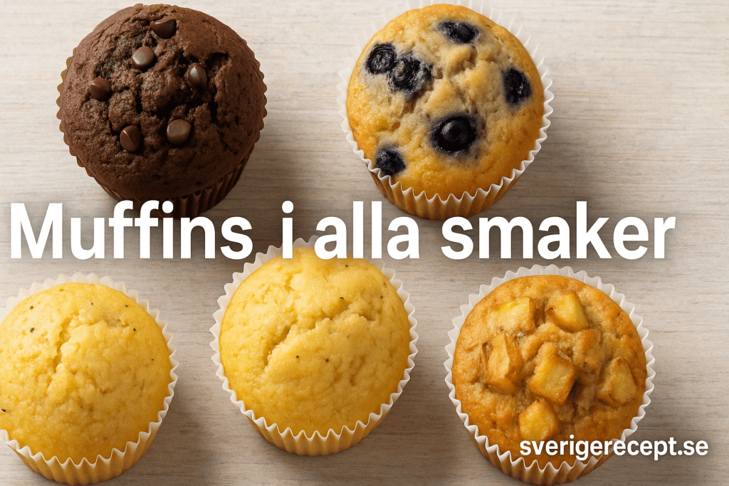 🧁 Muffins i alla smaker – från choklad till blåbär