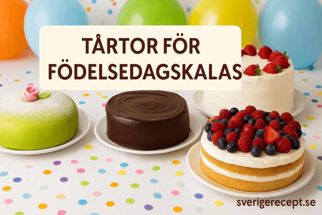 Tårtor för födelsedagskalas – klassiska och kreativa recept