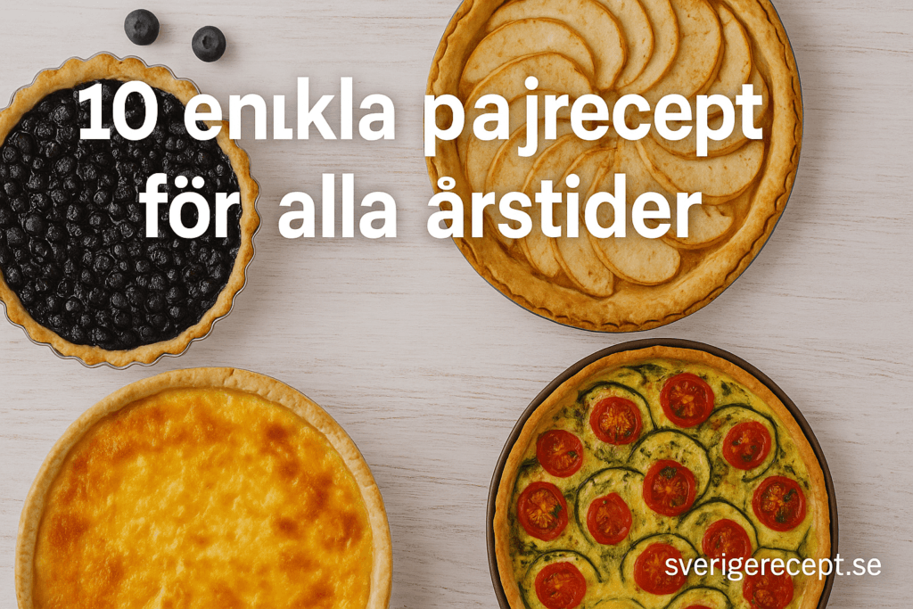 10 enkla pajrecept för alla årstider