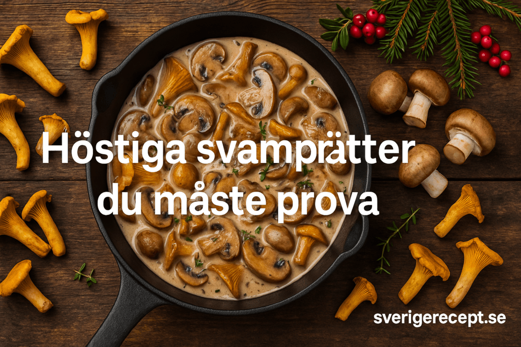 Höstiga svamprätter du måste prova – recept med kantarell, champinjon och mer
