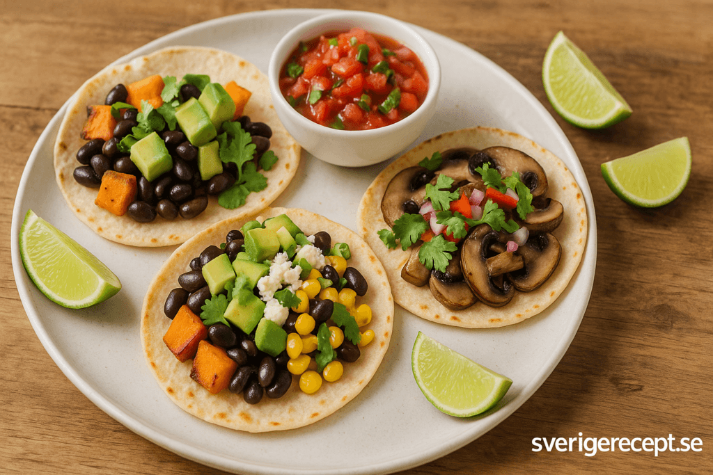 Vegetariska tacos med nya smaker – fräscha, kreativa och goda recept