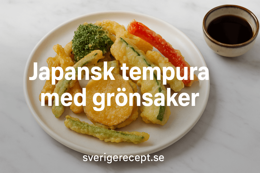 Japansk tempura med grönsaker – frasigt och enkelt recept