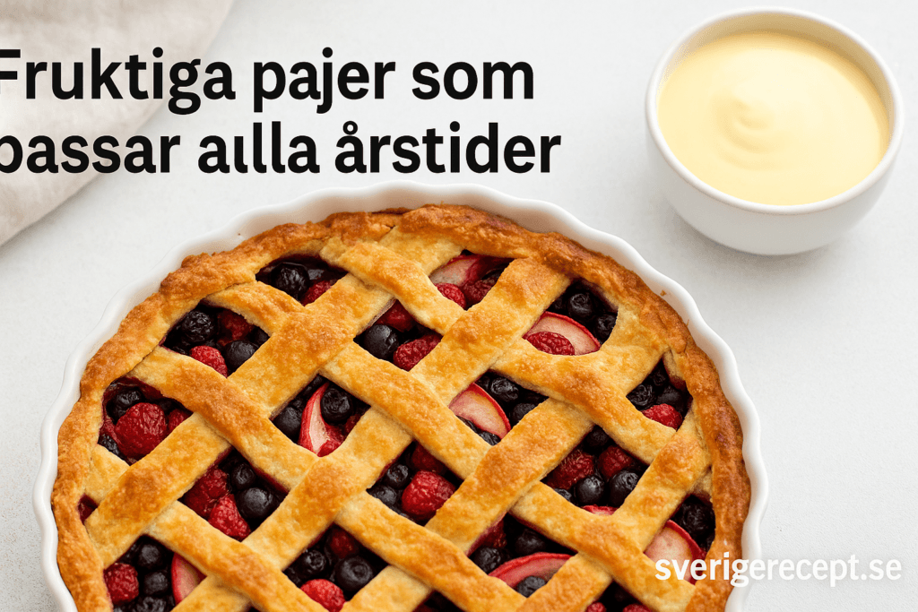Fruktiga pajer som passar alla årstider – söta och syrliga favoriter