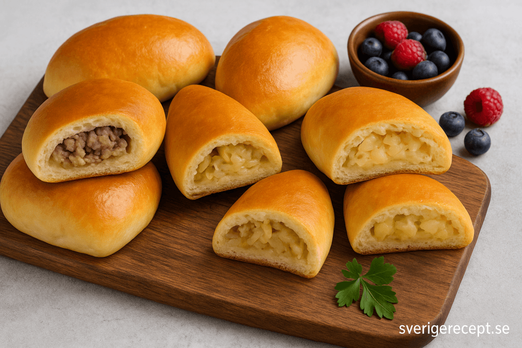 Ryska piroger med olika fyllningar – traditionella och moderna varianter