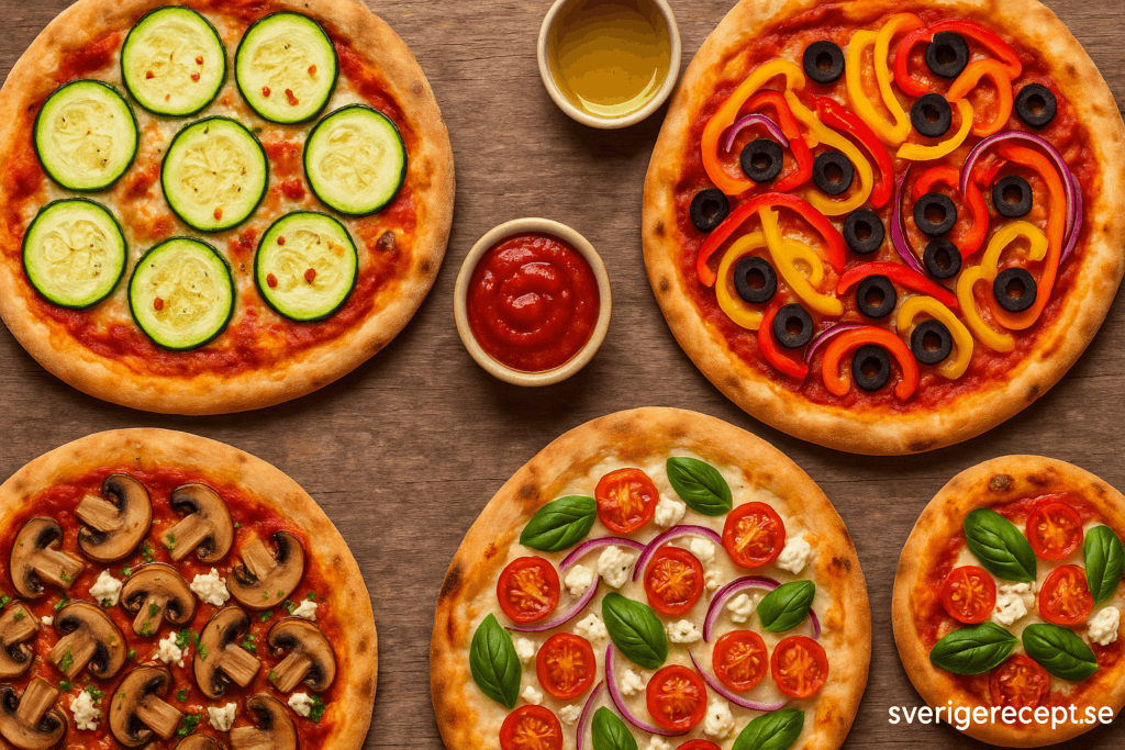 Vegetariska pizzor med nya smaker – kreativ matlagning för alla tillfällen