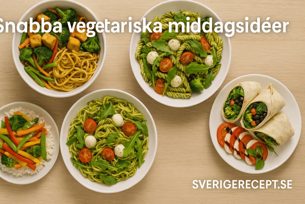 Snabba vegetariska middagsidéer – enkla recept för vardagen