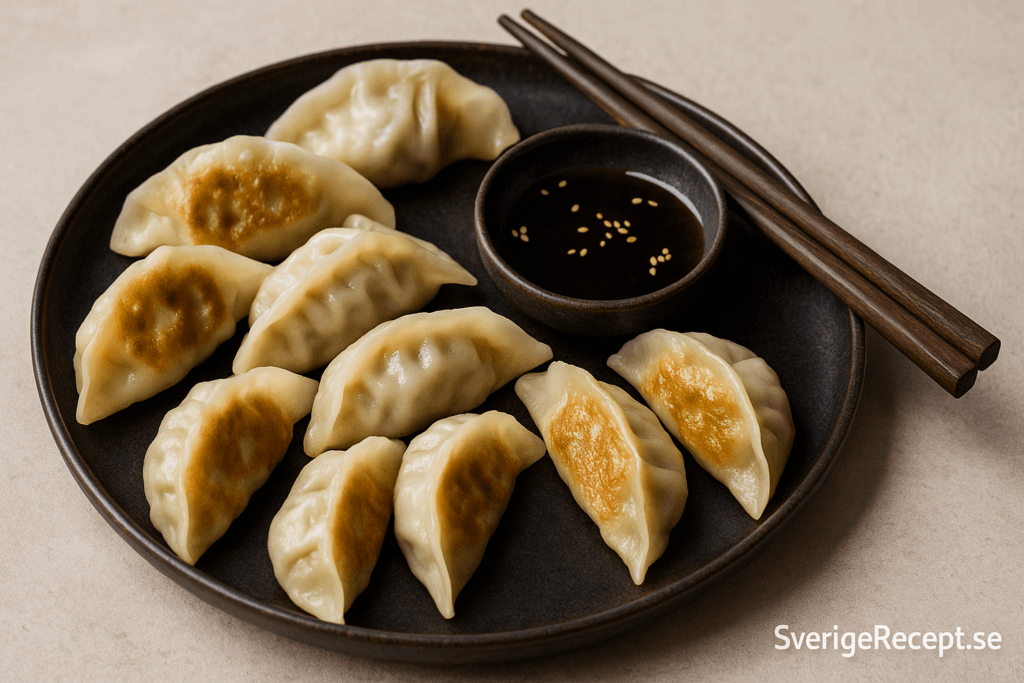 Japansk gyoza (dumplings) – krispiga, saftiga och fulla av smak