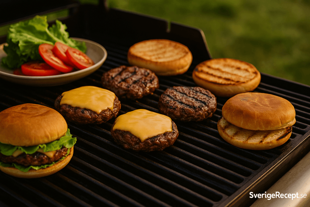Sommarens grillade hamburgare – saftiga, smakrika och perfekta för grillkvällen