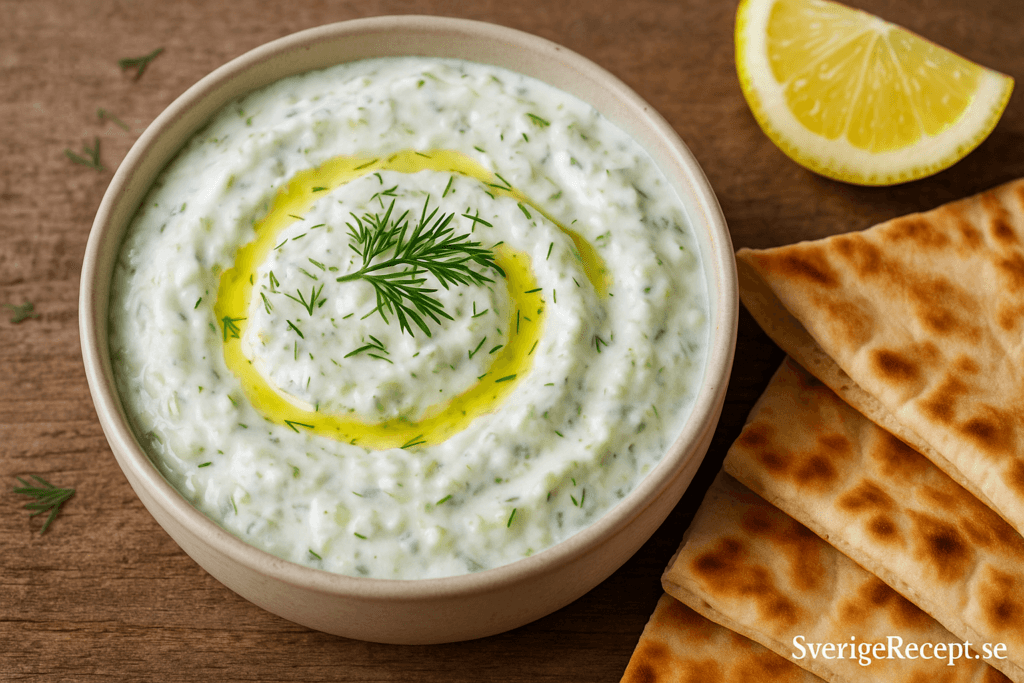 Grekisk tzatziki som tillbehör – enkel, frisk och full av smak