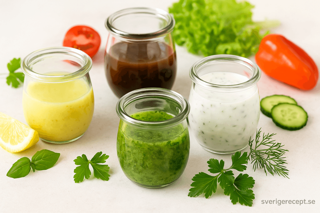 Sommarens bästa salladsdressingar – fräscha smaker till varje sallad