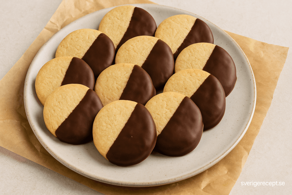 Småkakor doppade i choklad – spröda, söta och oemotståndliga