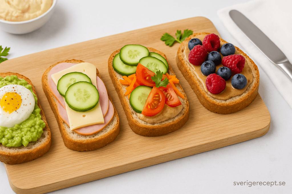 Glutenfria smörgåsar med variation – lika goda som klassiska