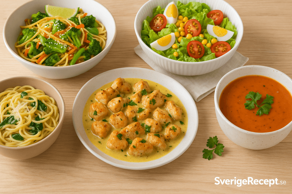 Snabba vardagsrätter för stressiga dagar – mat som räddar kvällen