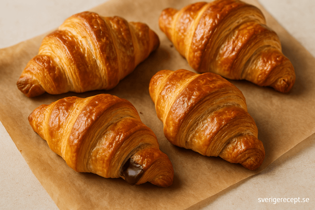 Fyllda croissanter med choklad – frasigt, lyxigt och enkelt