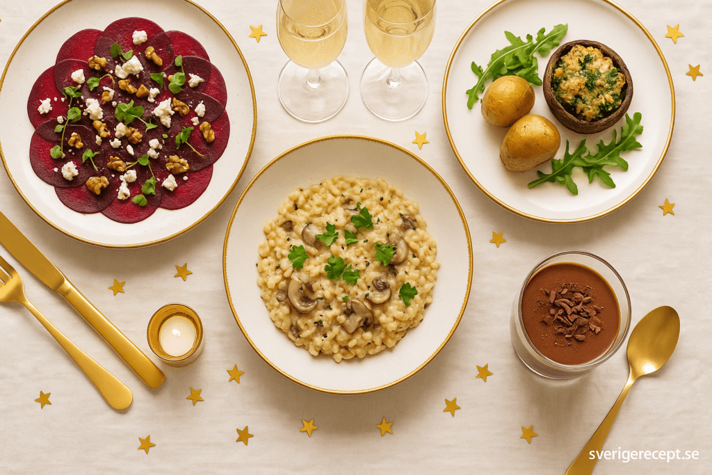 Nyårsmeny för vegetarianer – festliga, smakrika och eleganta rätter