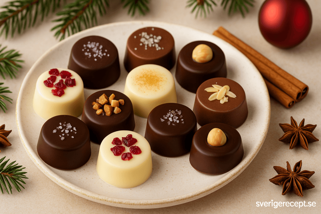 Julens chokladpraliner – lyxigt julgodis att göra hemma