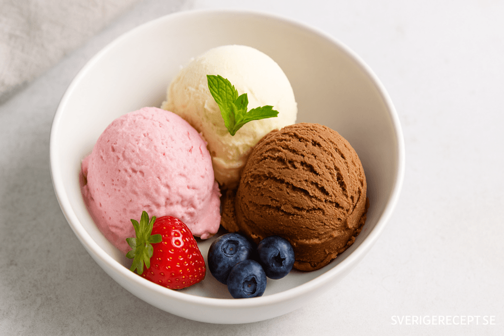 Glass med tre ingredienser – enkelt, snabbt och ljuvligt gott