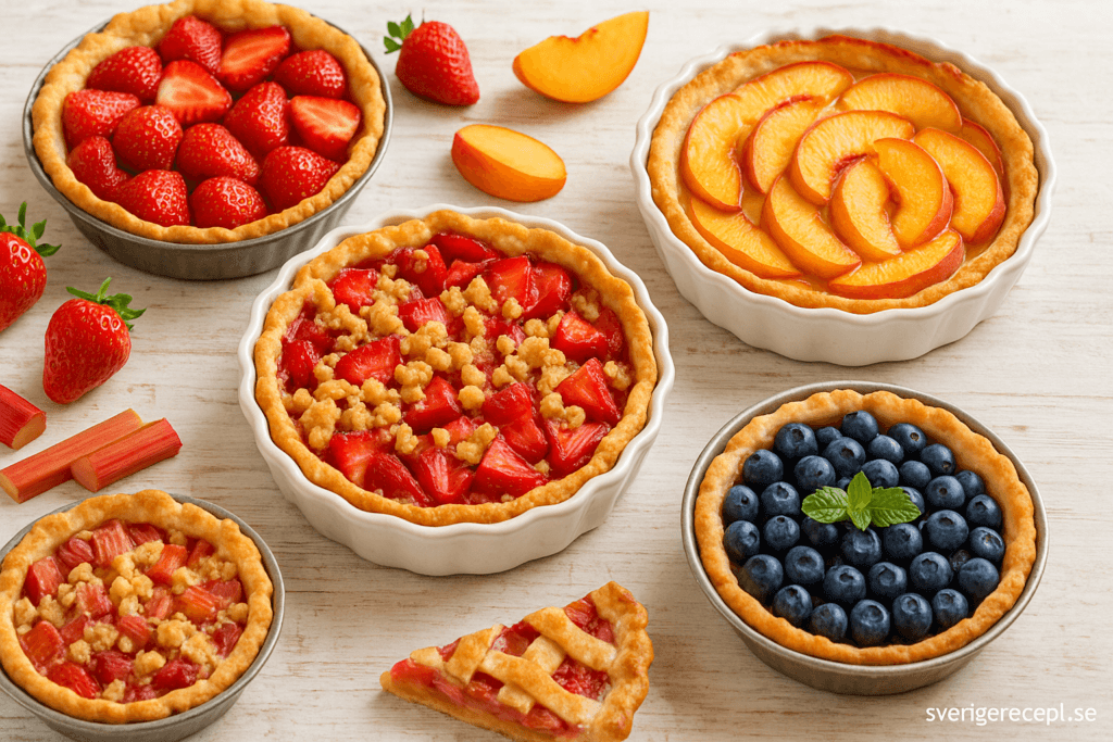 Sommarens enkla pajer – fruktiga favoriter du bakar på nolltid