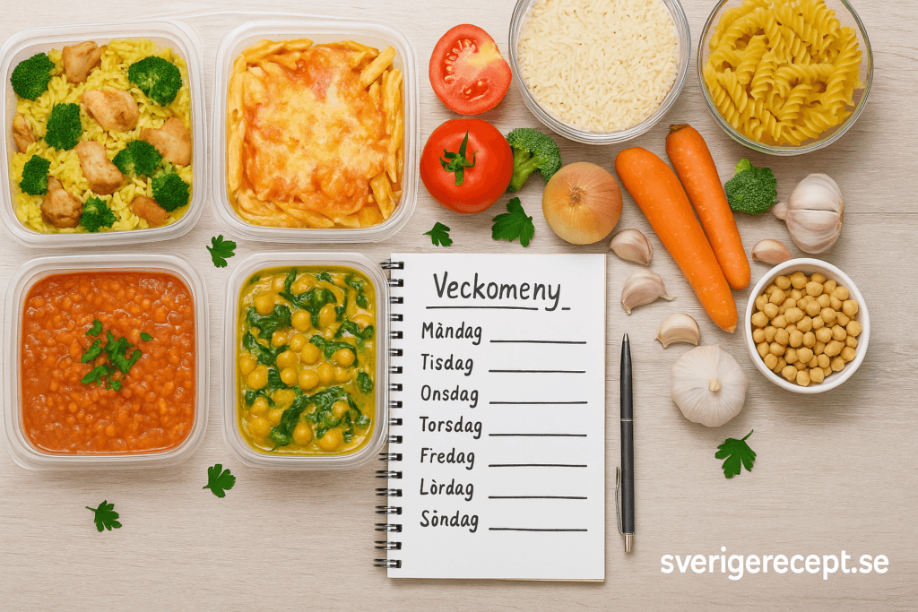 Hur du planerar en smart veckomeny – spara tid, pengar och energi