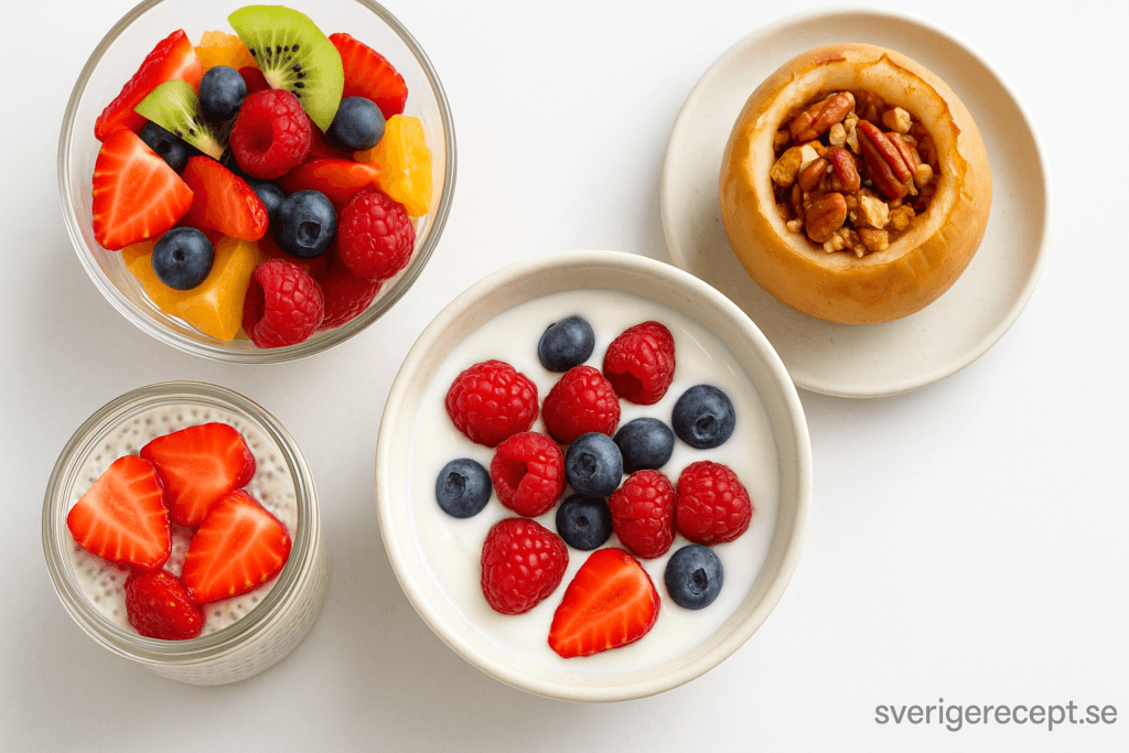 Nyttiga efterrätter med frukt och bär – söta avslut utan dåligt samvete