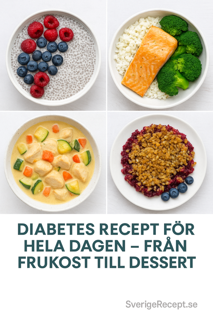 Diabetes recept för hela dagen – från frukost till dessert
