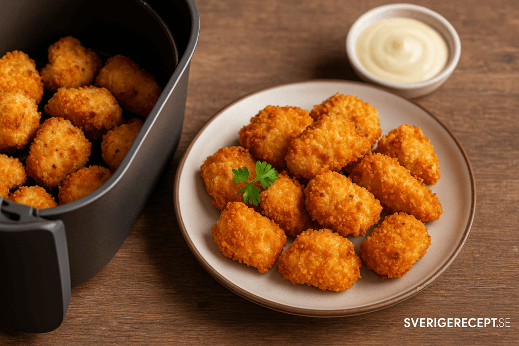 Krispiga kycklingbitar i airfryer