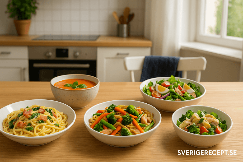 30-minuters recept som räddar kvällen – snabba, enkla och goda middagar för stressiga dagar